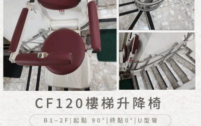 CF120 樓梯升降椅｜台南周家安裝實例